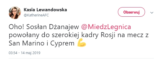 Piłkarz Miedzi Legnica powołany do kadry Rosji!